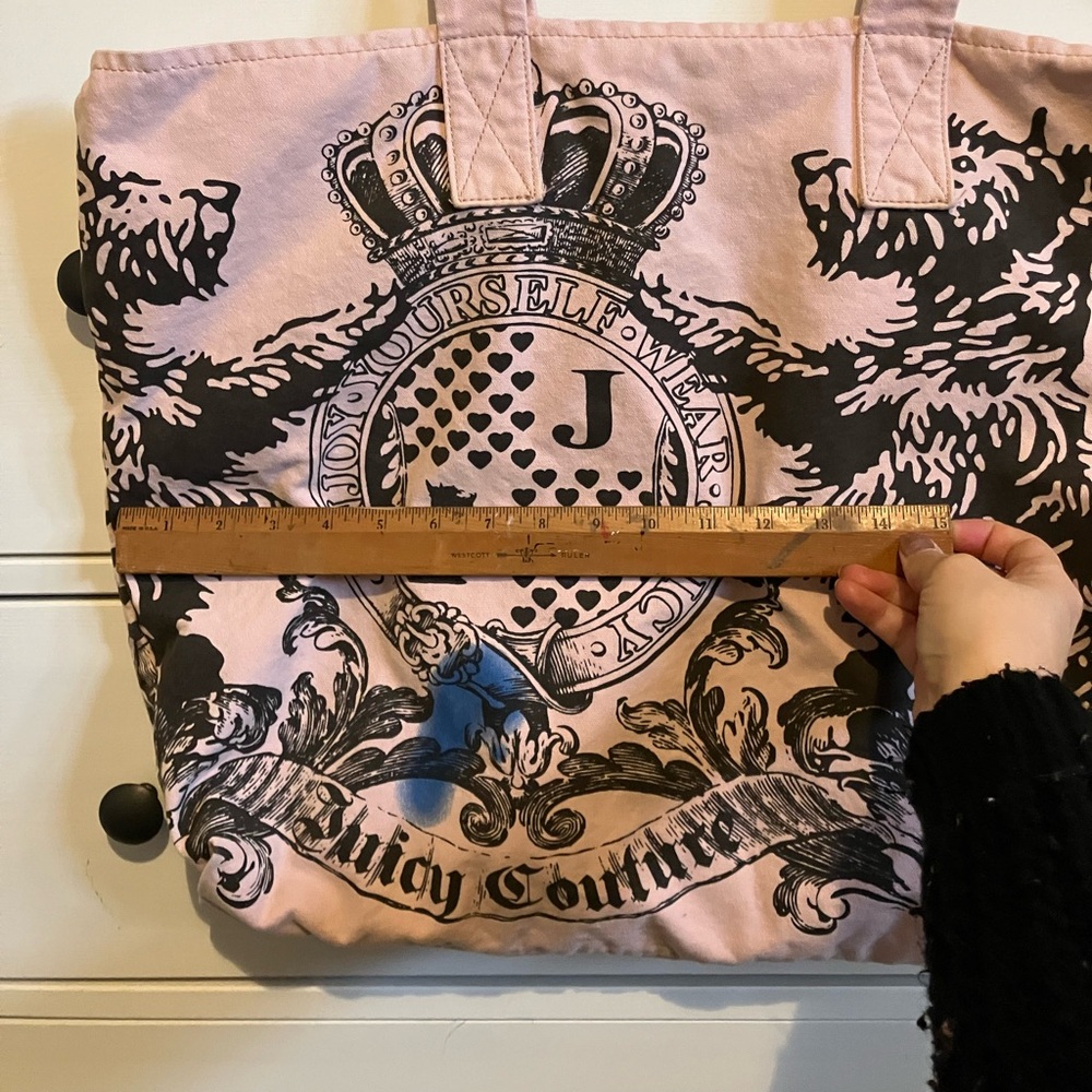 Y2K Juicy Couture Pink and Brown Tote Bag - Picture 12 of 13